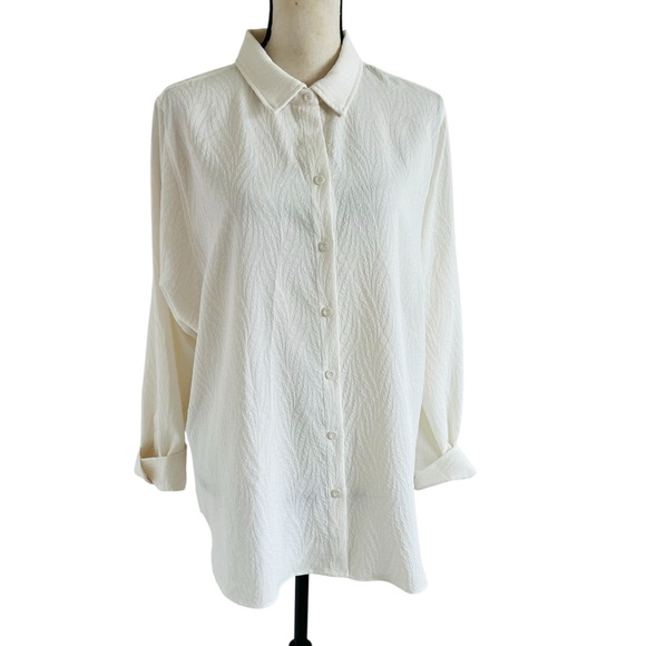 Chico's Tops - Chico's Cream Button Down Shirt